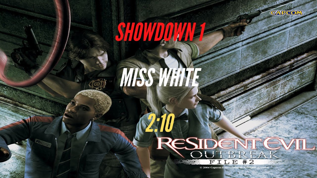 Resident Evil Outbreak File 2 Speedrun - Showdown 1 - Miss White - Easy - 