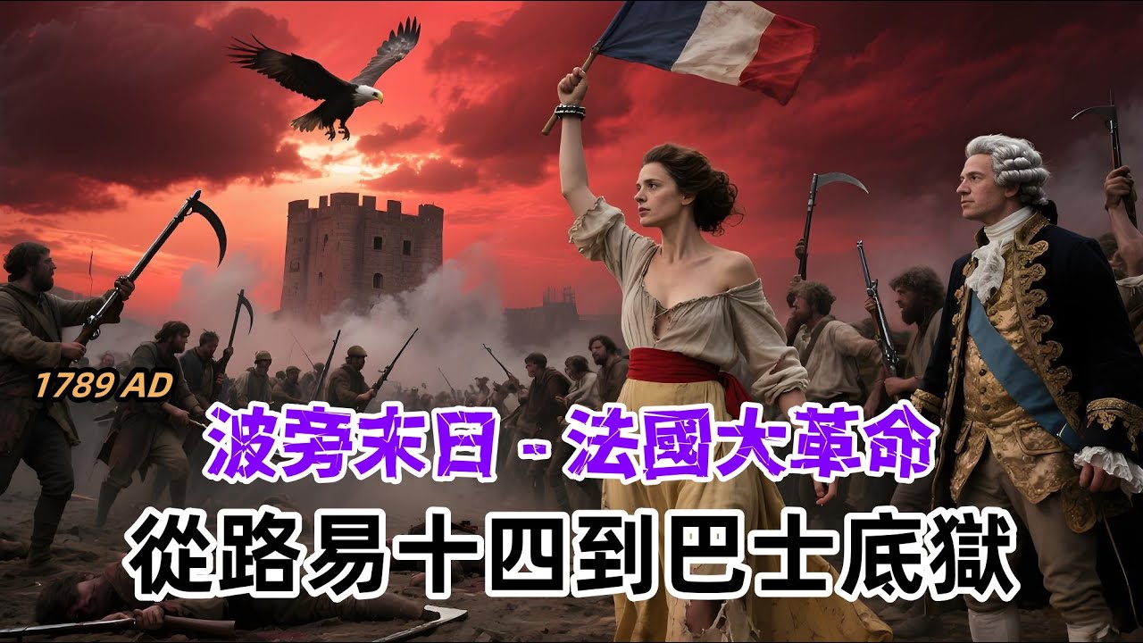 文明探秘EP70｜ 法國大革命 - 從路易十四到巴士底獄 （ 法國如何洋從百年輝煌到民不聊生？大革命爆發的核心原因是什麼？路易十六是昏君還是明君，他的振興之路為何失敗告終？ 瑪麗王后真的是紅顏禍水？）