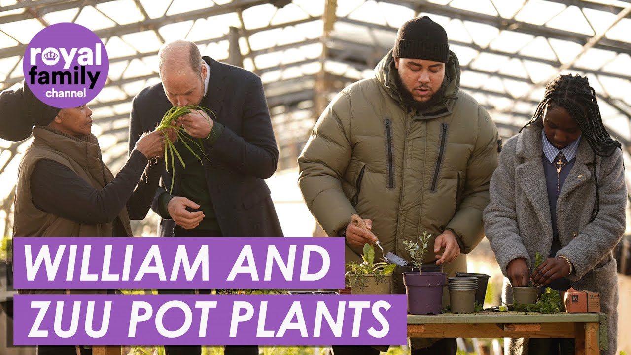 Prince William Teams Up With Big Zuu to Pot Plants on Youth Hub Visit