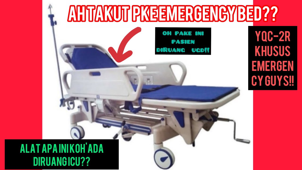 YQC-2R EMERGENCY BED ~ REVIEW EMERGENCY PATIENT TROLLY GEA