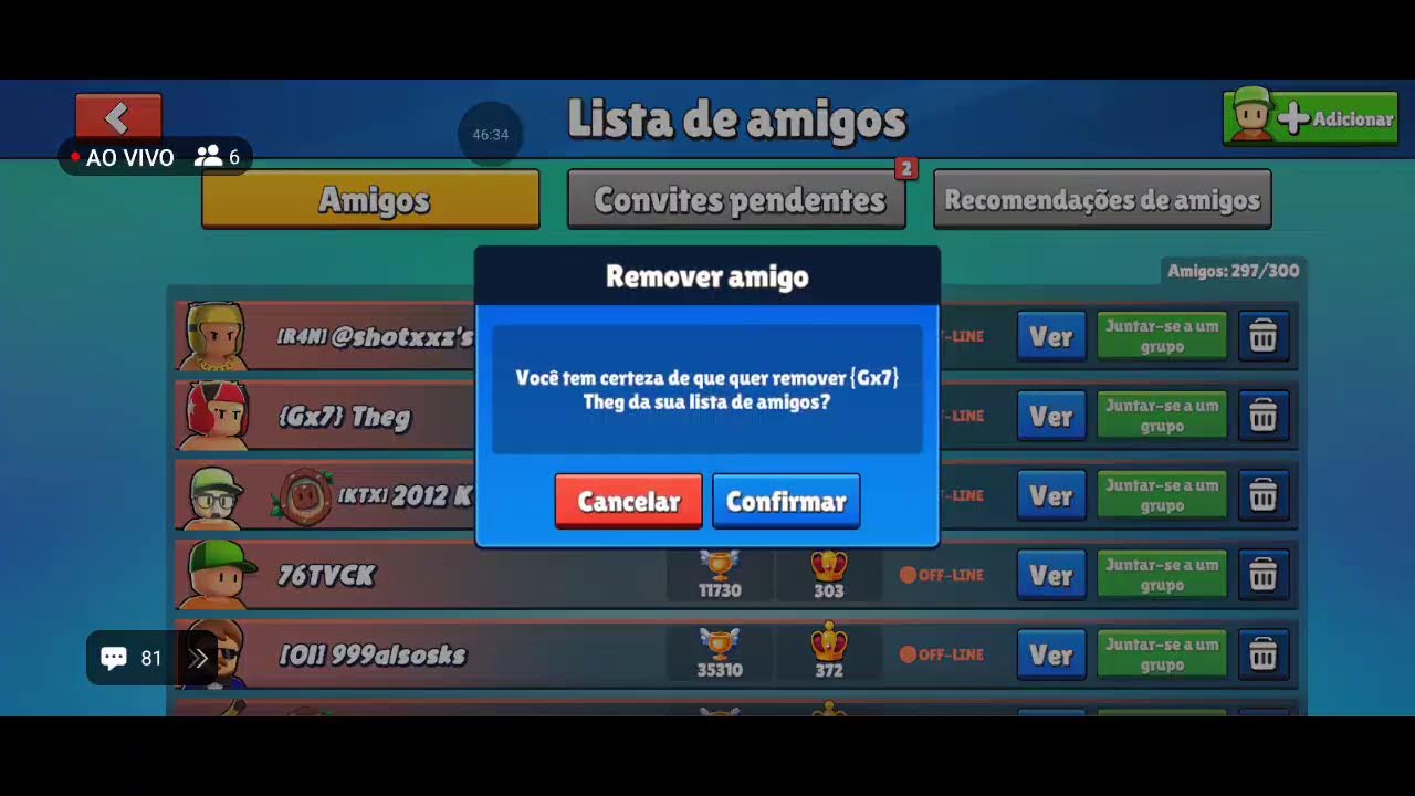 jogando stumble guys com os inscritos