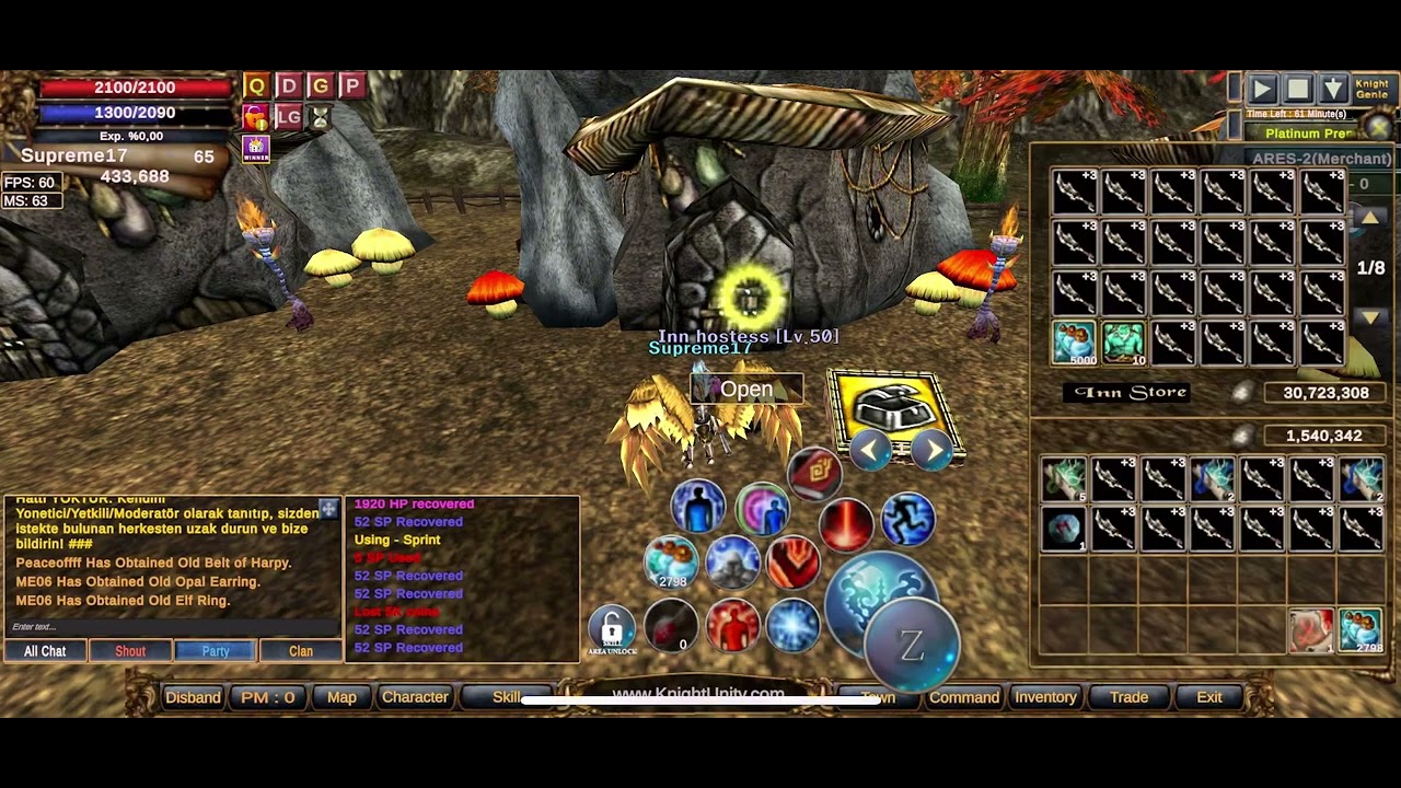 Knight Unity 2 Saatlik Harpy [Lv.70] Farm #2