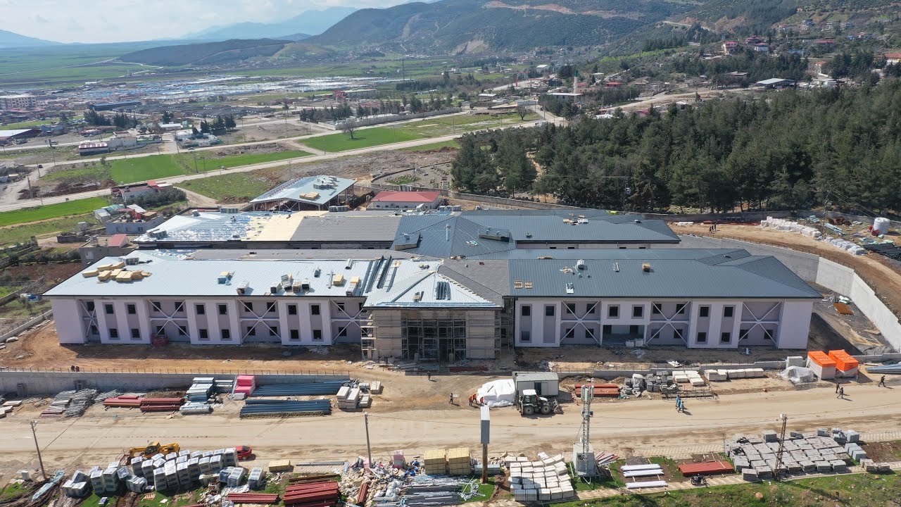 Nurdağı Yeni devlet hastanesi inşaatı. Acil Durum Hastanesi