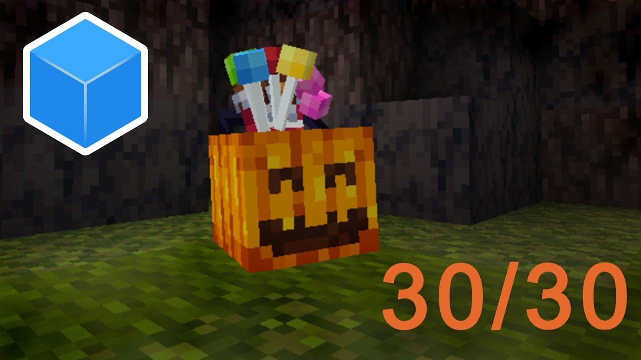How to find ALL 30 Trick or Treat Hunt Locations - Cubecraft Halloween 2025 Pocket/Bedrock Edition