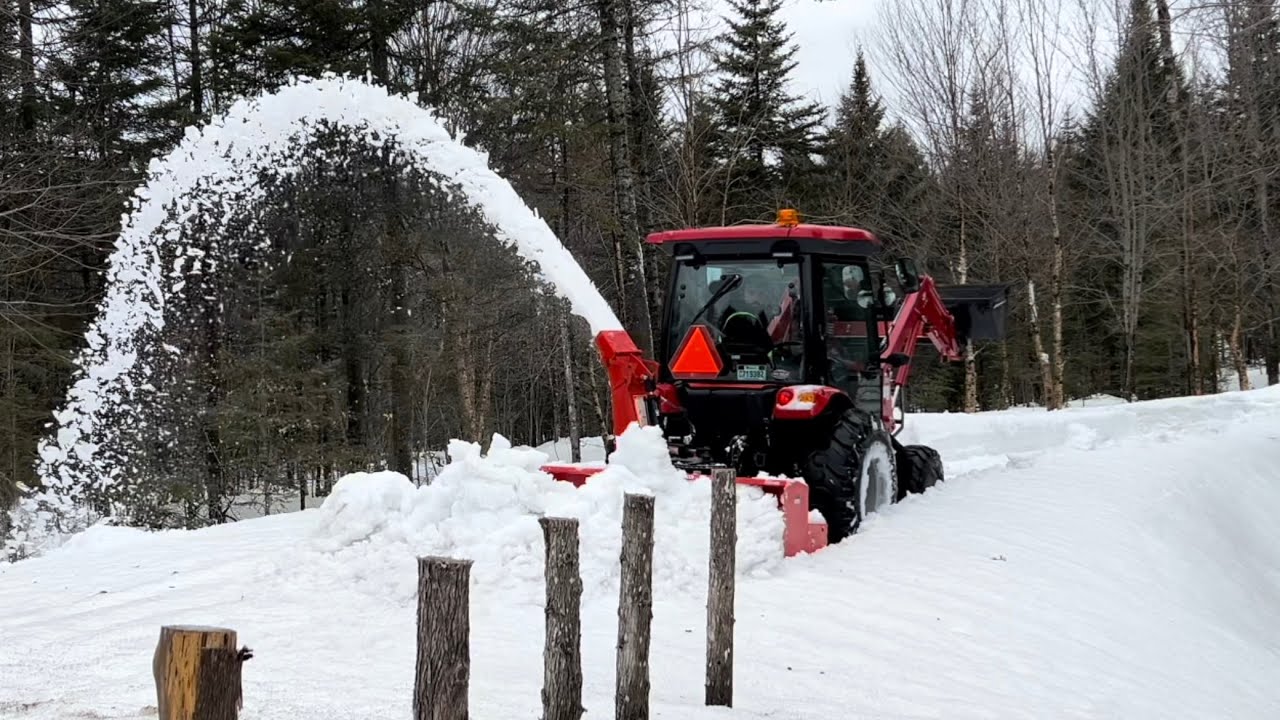 Too much snow for my 47 HP tractor?   //  TYM T474 Tractor / Pronovost Puma 72’’ Snowblower
