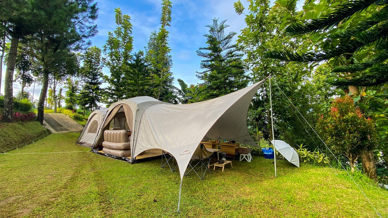 CAMPING DENGAN TENDA TERPANJANG ‼️| CAMPING KELUARGA DI D'THANASHA BEBAS MACET | TENDA INI DIJUAL