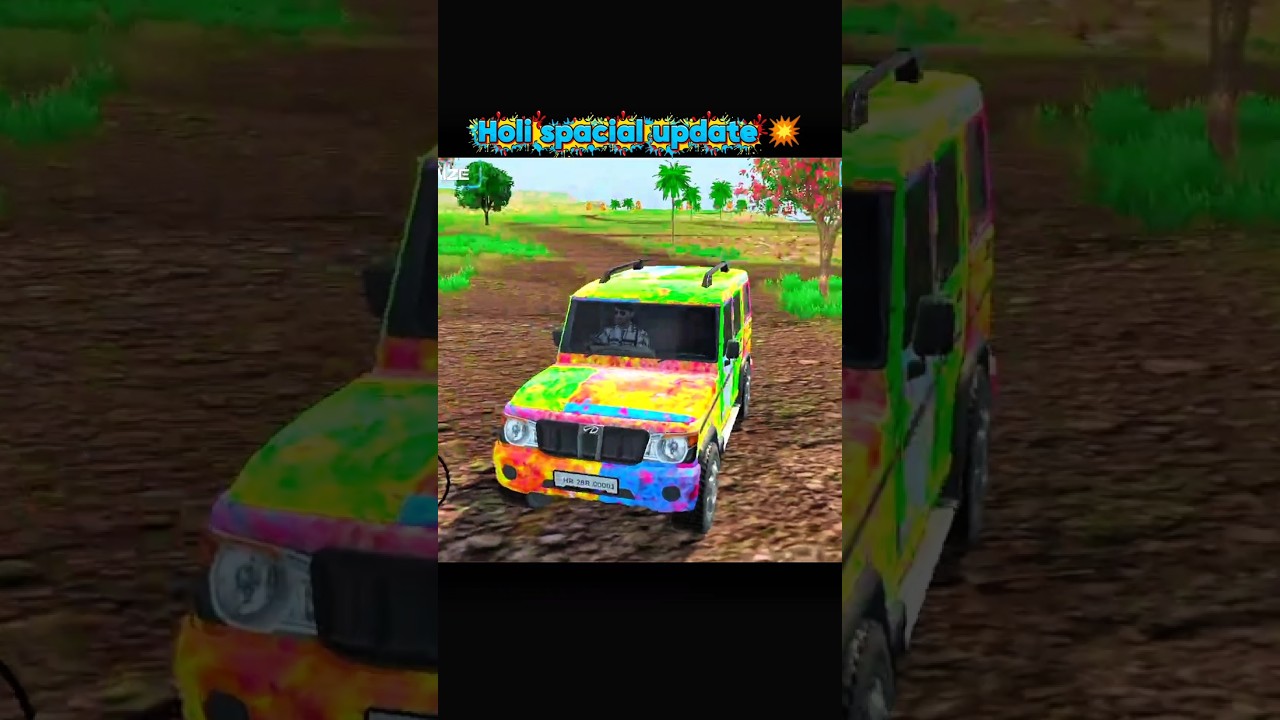 New Holi update 🤯indian vehicle simulator 3D 🎮game #newupdate #shorts