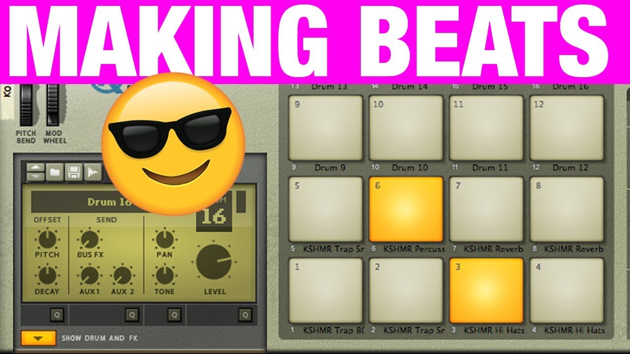 Making Beats with Propellerhead Reason 10.1and KONG and Drum Sequencer player