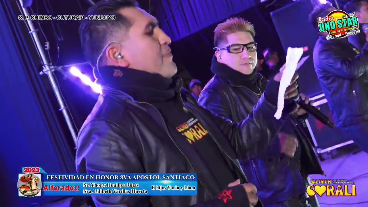 GRUPO CORALI parte 1 EN FESTIVIDAD APOSTOL SANTIAGO CHIMBO 2023 DE YONY HUALLPA Y LILIBETH VARILLAS.