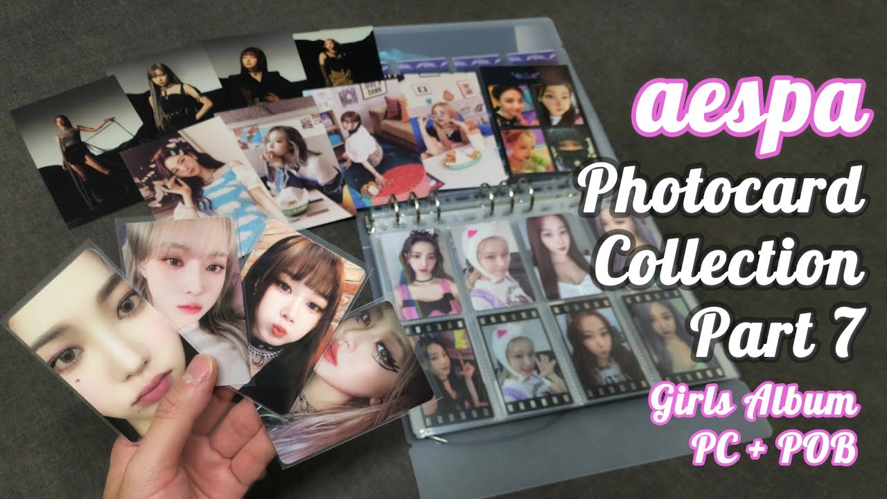 [Photocard] AESPA OT4 Photocard Collection Part 7 - GIRLS Album Photocards and Site Benefits POB