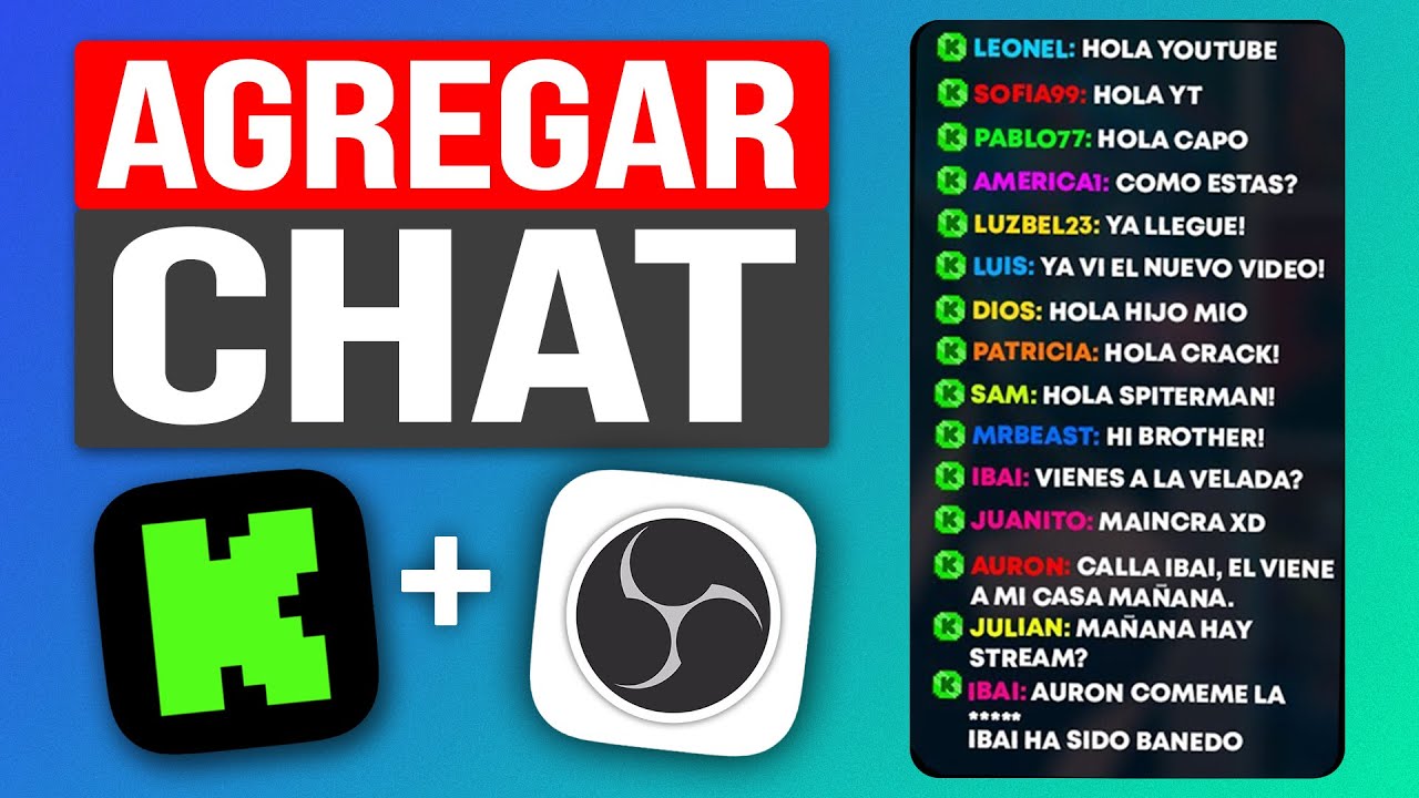 Cómo PONER el CHAT de KICK en tu STREAM con OBS - Fácil y Rápido