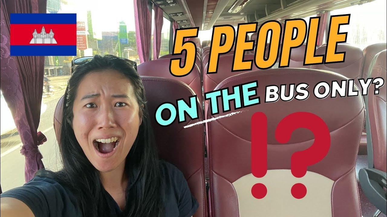 MOST LUXURIOUSLY AFFORDABLE Cambodian Giant Ibis Bus Ride | Kampot to Phnom Penh [Review]