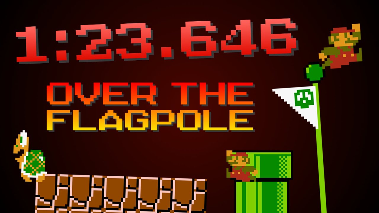 Super Mario Bros. Over the Flagpole in 1:23.646 *WR*