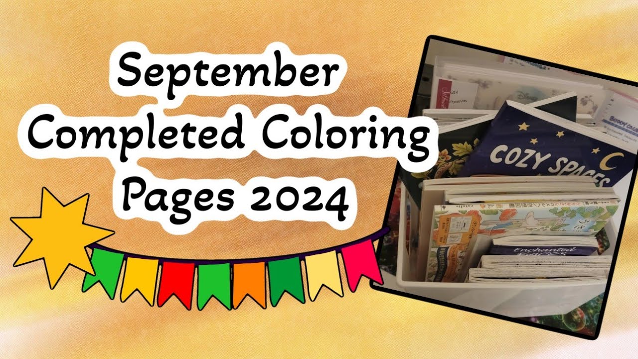 September Completed Coloring Pages 2024
