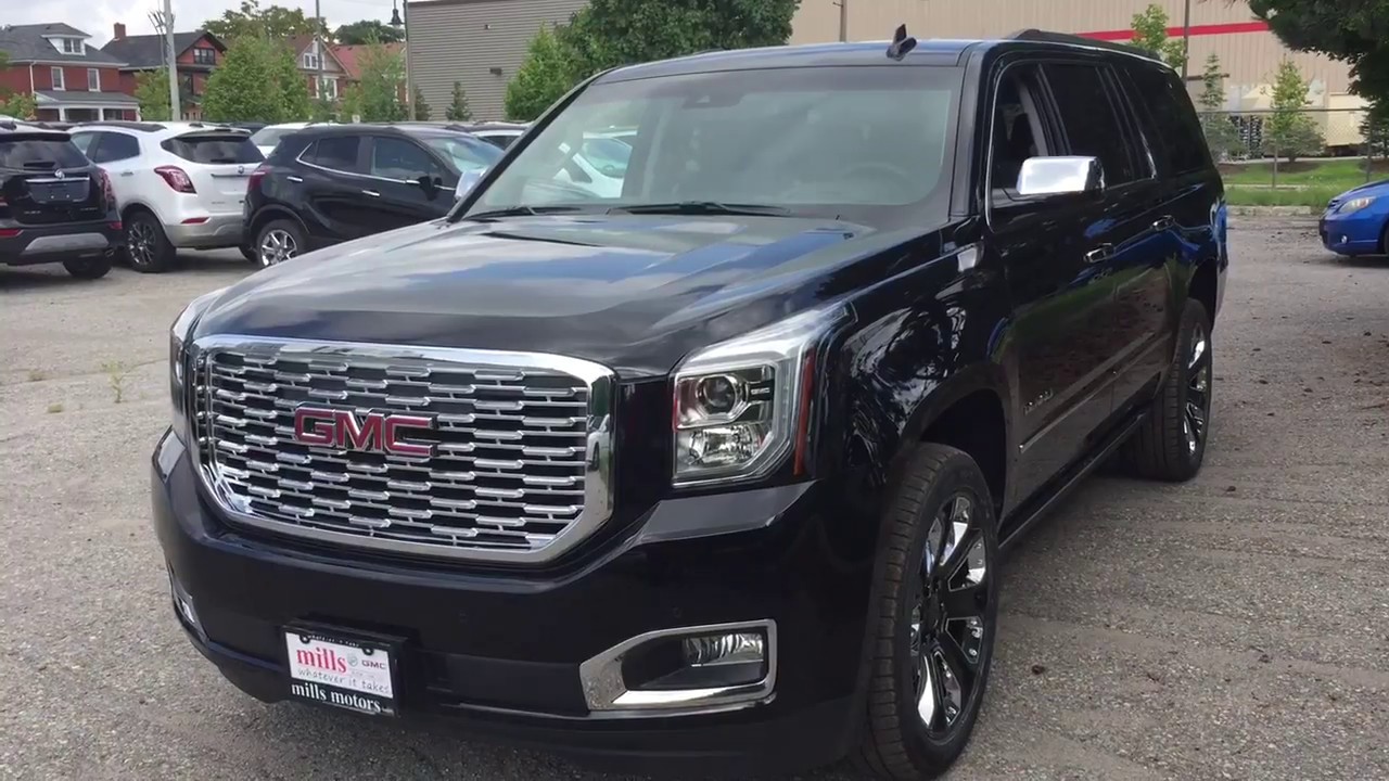 2018 GMC Yukon XL Denali Dual Blu Ray DVD Retractable Running Boards Oshawa ON Stock#181326