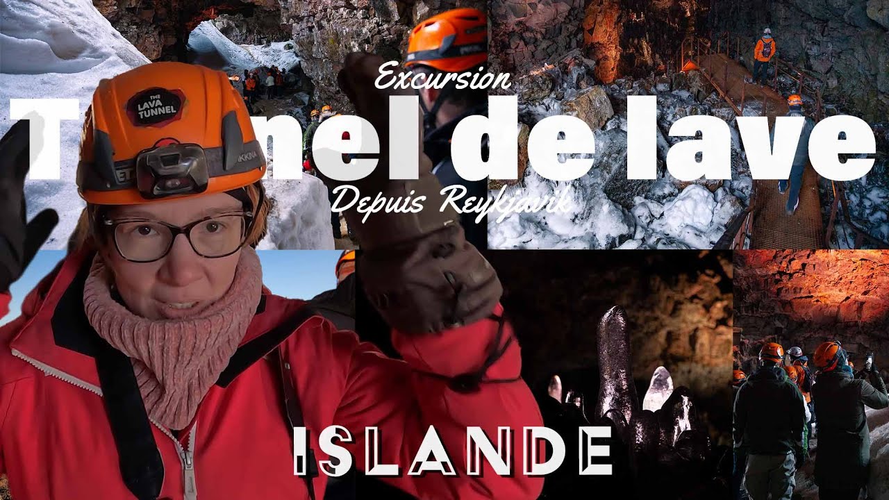Islande  - Visite au Tunnel de lave Raufarholshellir