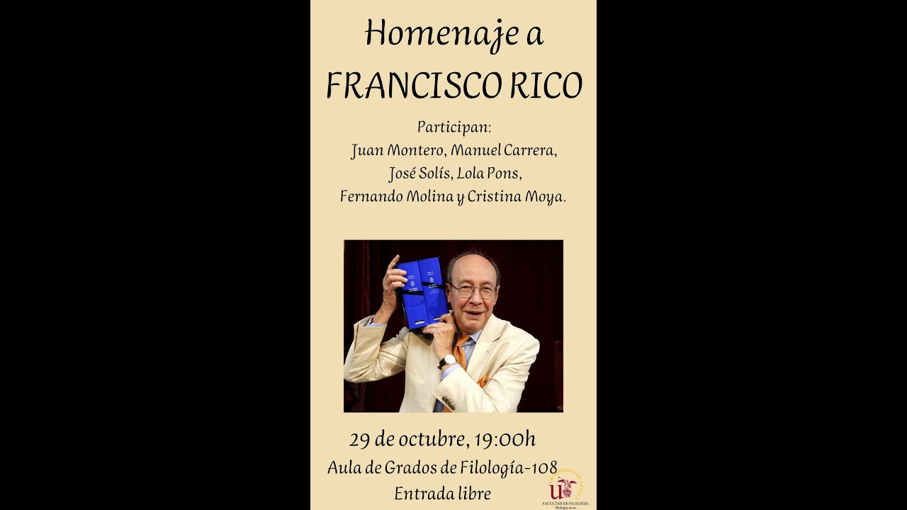 Homenaje a Francisco Rico