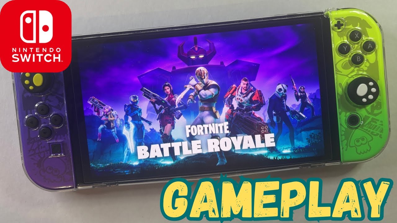 Fortnite en Nintendo Switch OLED modo portátil en 2025- Gameplay (no commentary)