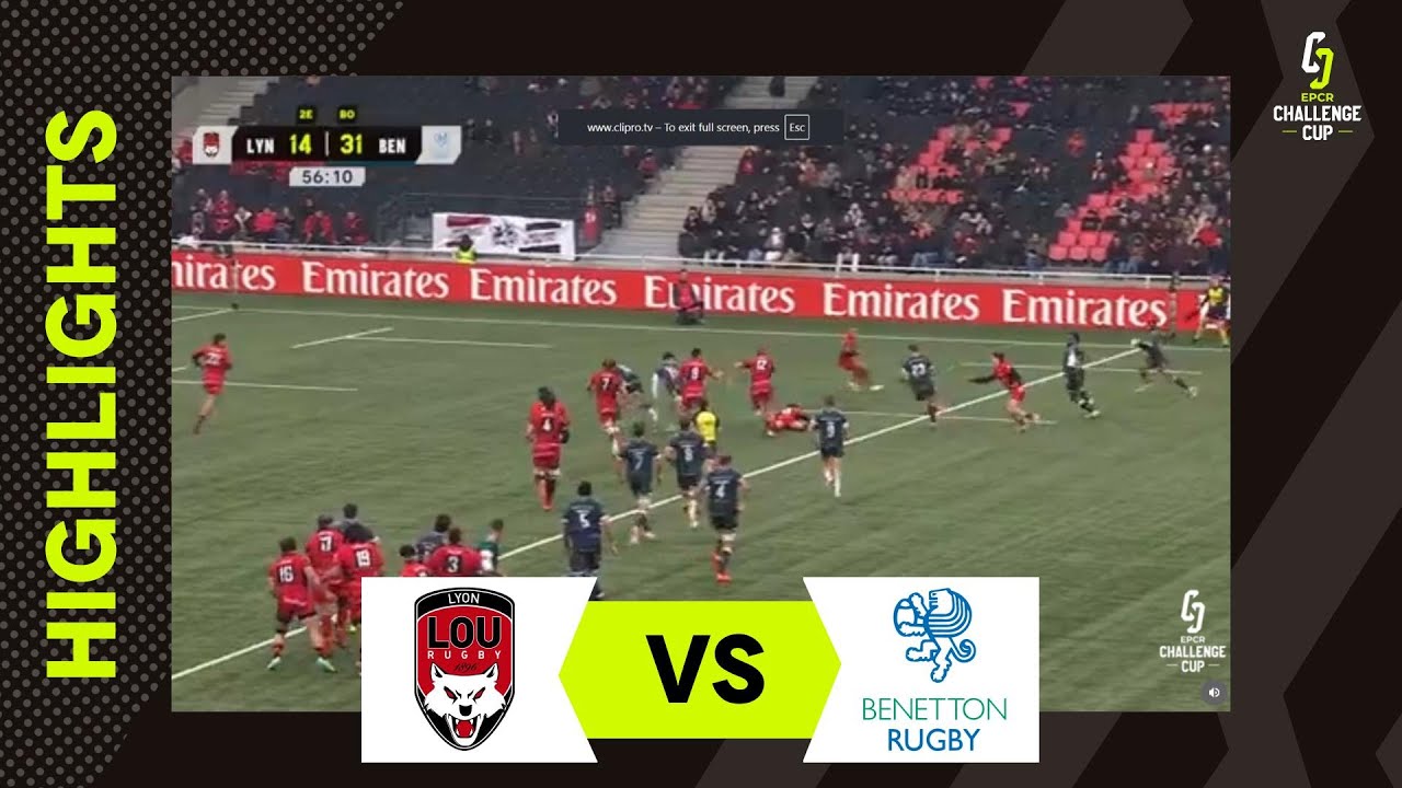 Chaos, Class & Carnage | Lyon O.U. v Benetton Rugby | EPCR Challenge Cup Instant Highlights