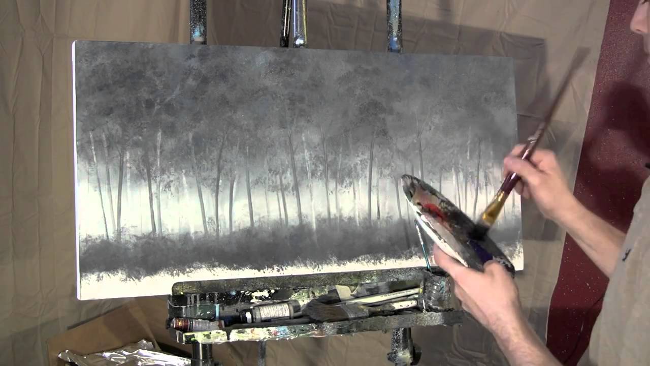 Time Lapse Speed Acrylic Painting  I SEE ME IN A TREE by Tim Gagnon