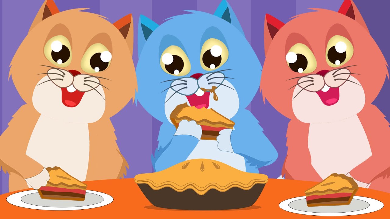 Three Little Kittens 😻 | 3 Little Kittens Song 🐈 | Nursery Rhyme With Lyrics | Popular Poem For Kids