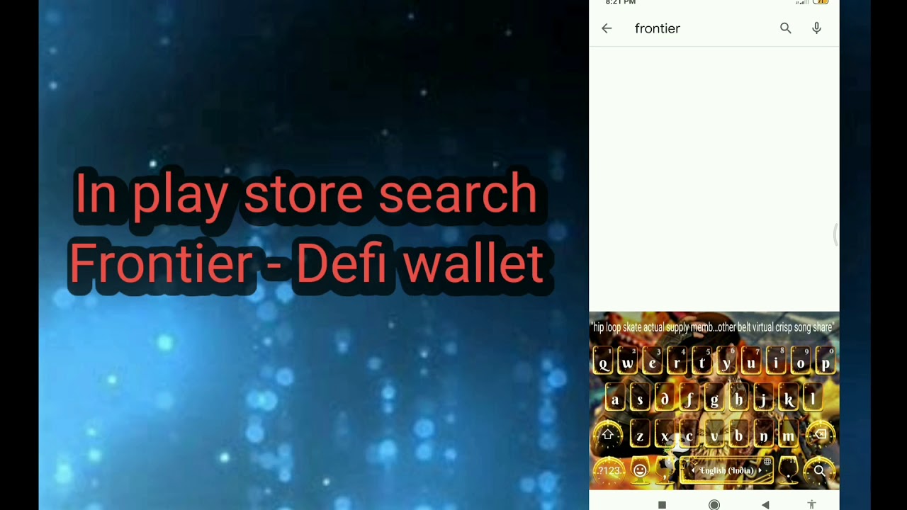 How to use Frontier wallet.