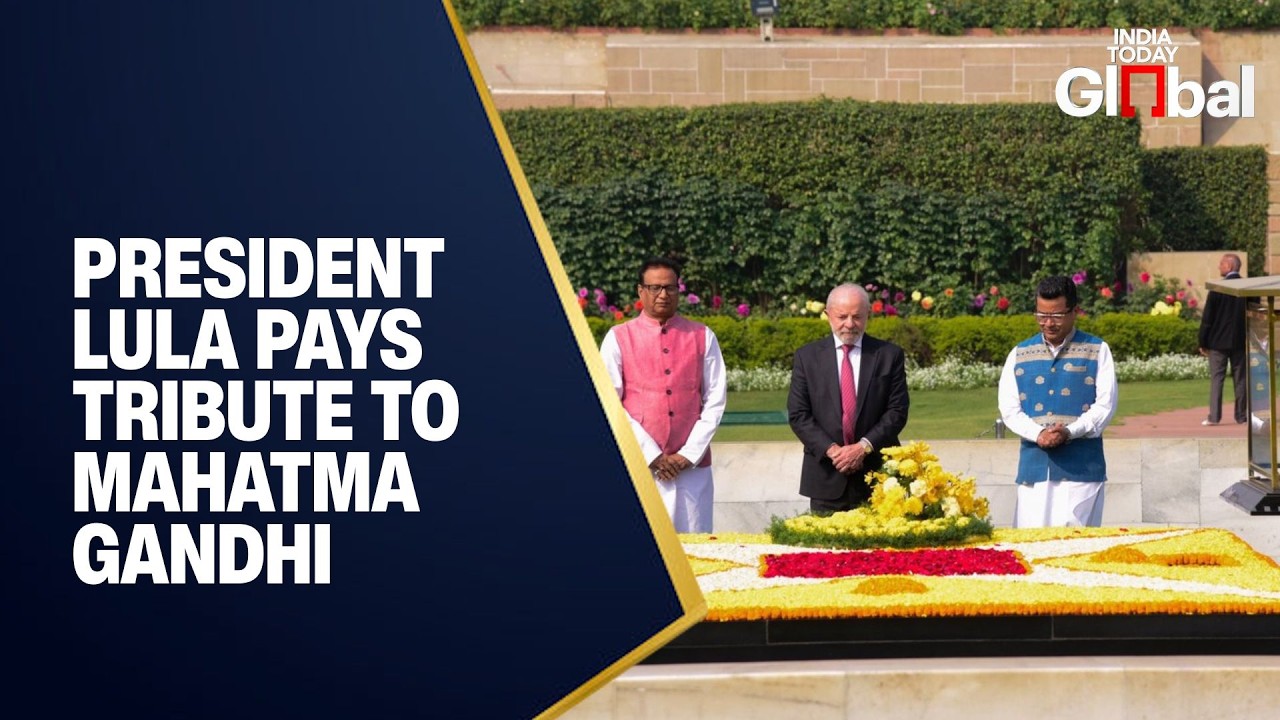 LIVE: President Lula Pays Tribute to Mahatma Gandhi at Rajghat