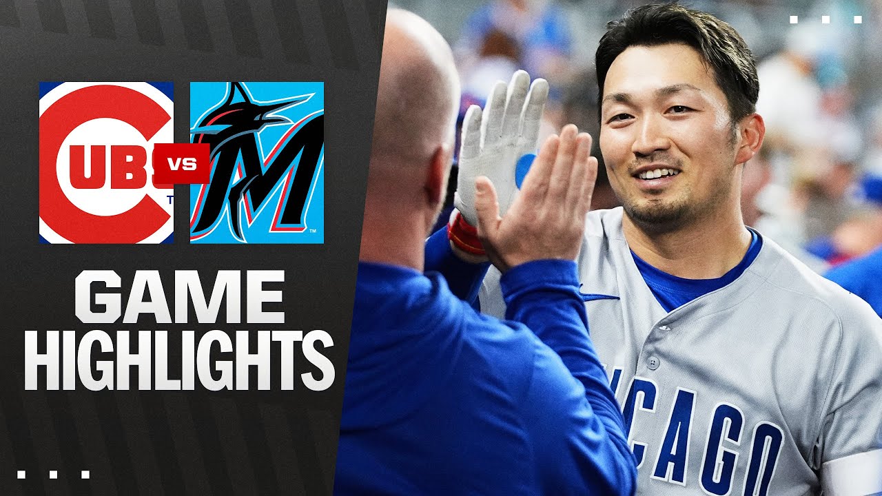 Cubs vs. Marlins Game Highlights (5/20/25) | MLB Highlights