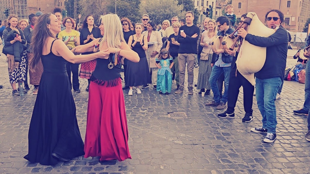 Transumanze Popolari Tarantella Calabrese a Roma in occasione dei Giochi di Strada 2024