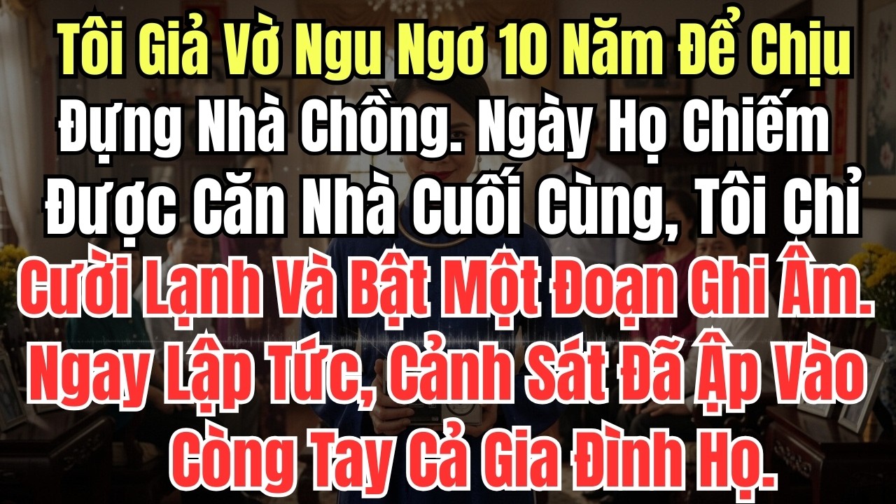 Tôi Giả Vờ Ngu Ngơ 10 Năm Để Chịu Đựng Nhà Chồng. Ngày Họ Chiếm Được Căn Nhà Cuối Cùng, Tôi Chỉ