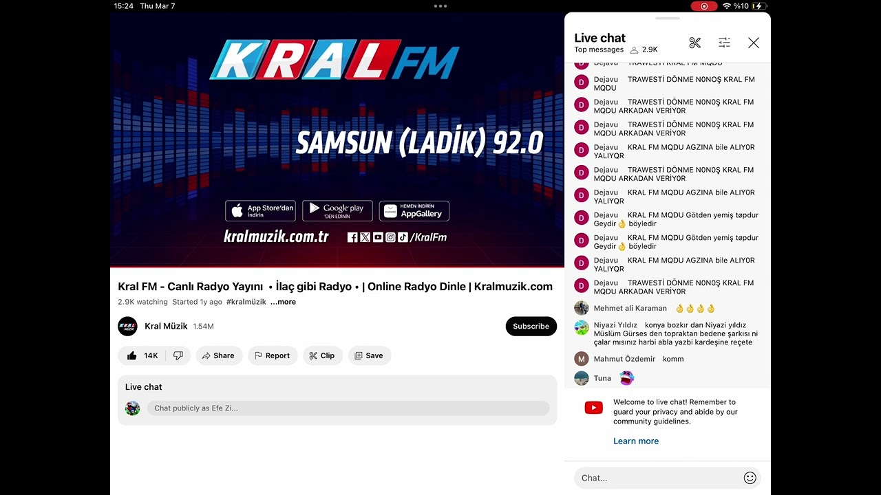 Kral FM 7 Mart 2024