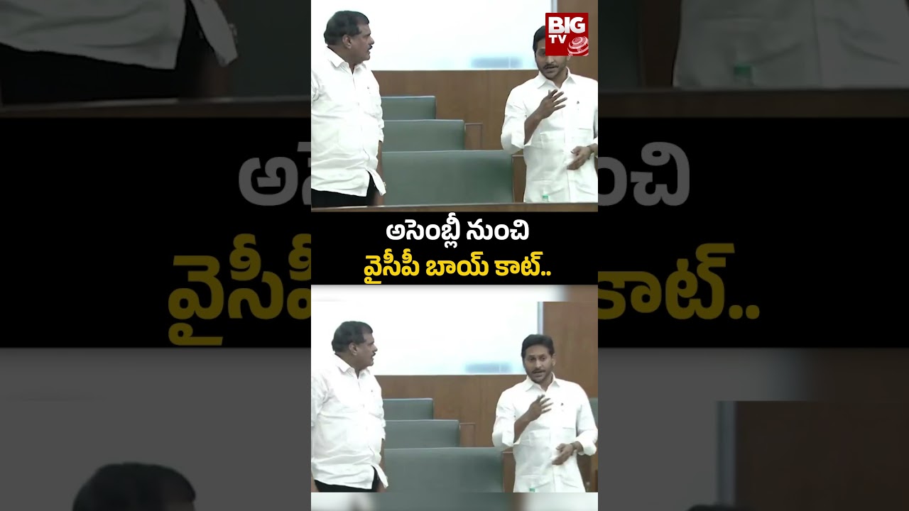 YSRCP | Assembly | YS Jagan | అసెంబ్లీ నుంచి వైసీపీ బాయ్ కాట్.. | BIG TV