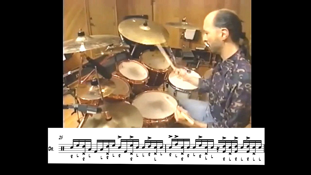 Steve Smith - Melodic Drum Solo (Transcription)