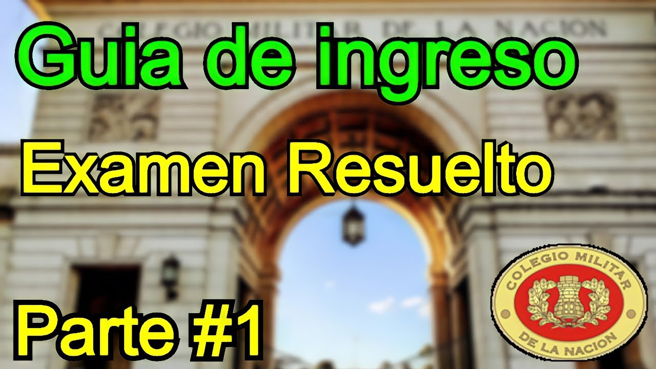 Examen de Ingreso al Colegio Militar en 30 minutos // Preliminar