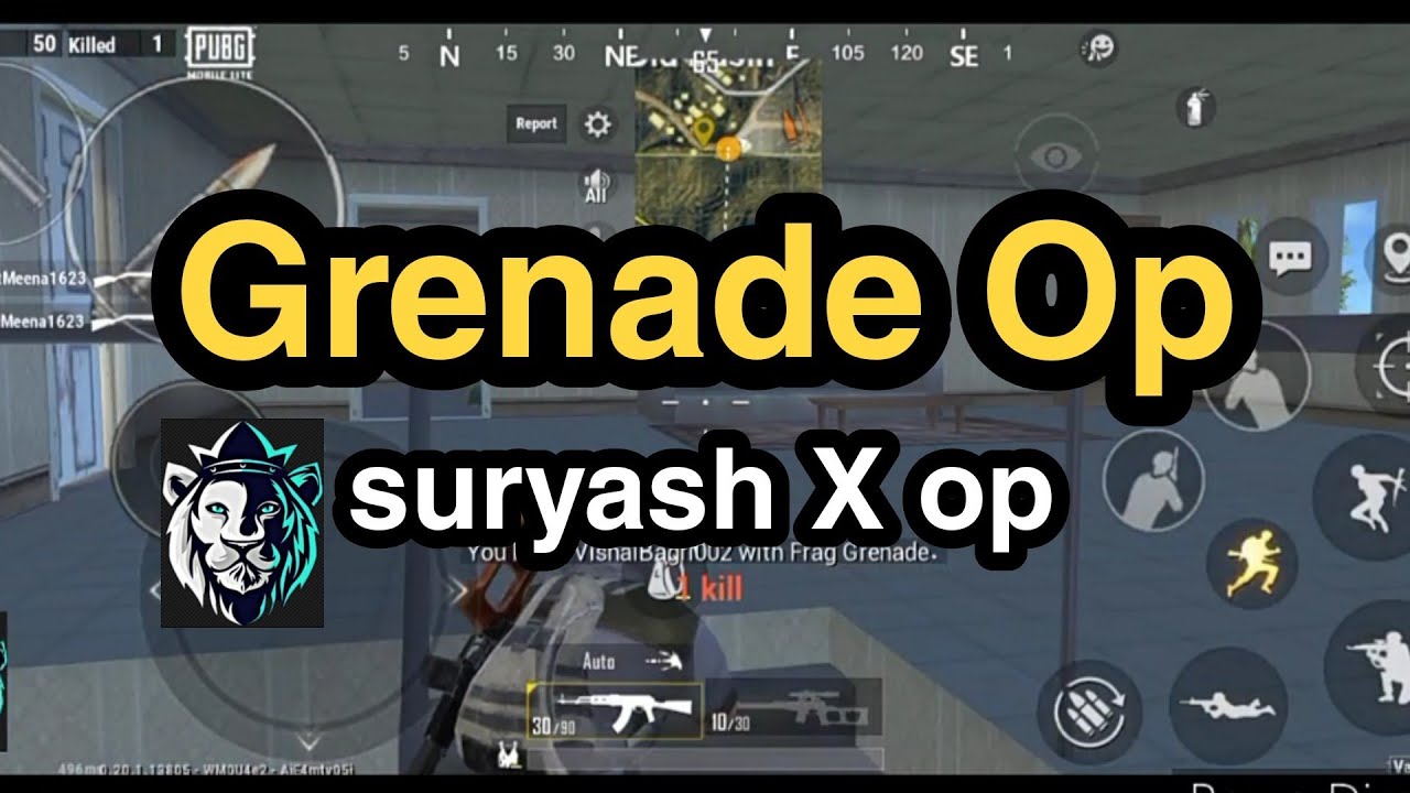 Grenade Op/pubglite/video/suryash X op