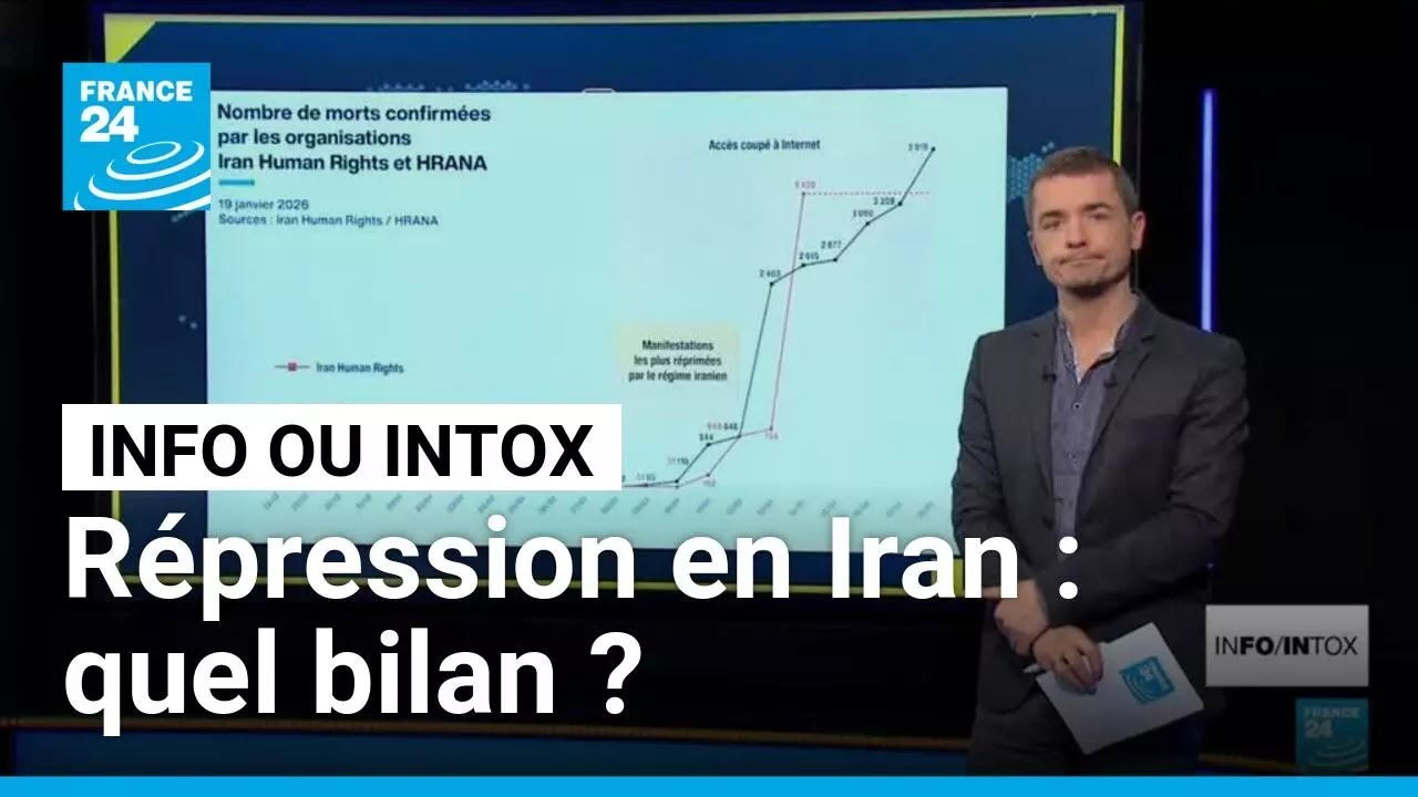 Répression en Iran : que sait-on des bilans des victimes ? • FRANCE 24