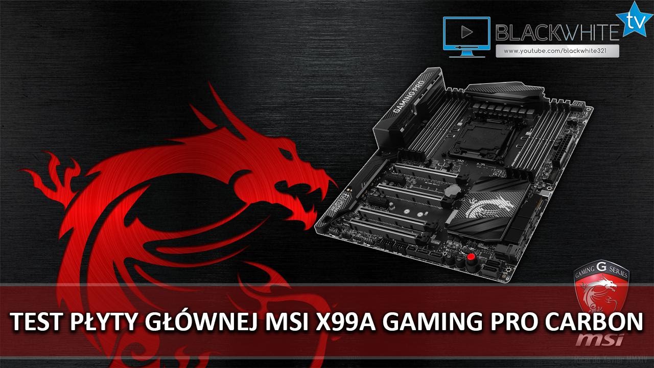 MSI X99A Gaming Pro Carbon - LGA 2011-3