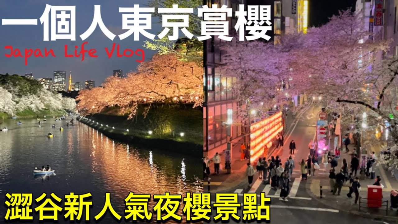 【東京散步推薦】市ヶ谷➡︎九段下！千鳥淵賞櫻、飯田橋櫻花陽台、澀谷桜丘町、星巴克變色杯、日本超商超市購物、日本生活東京旅遊vlog