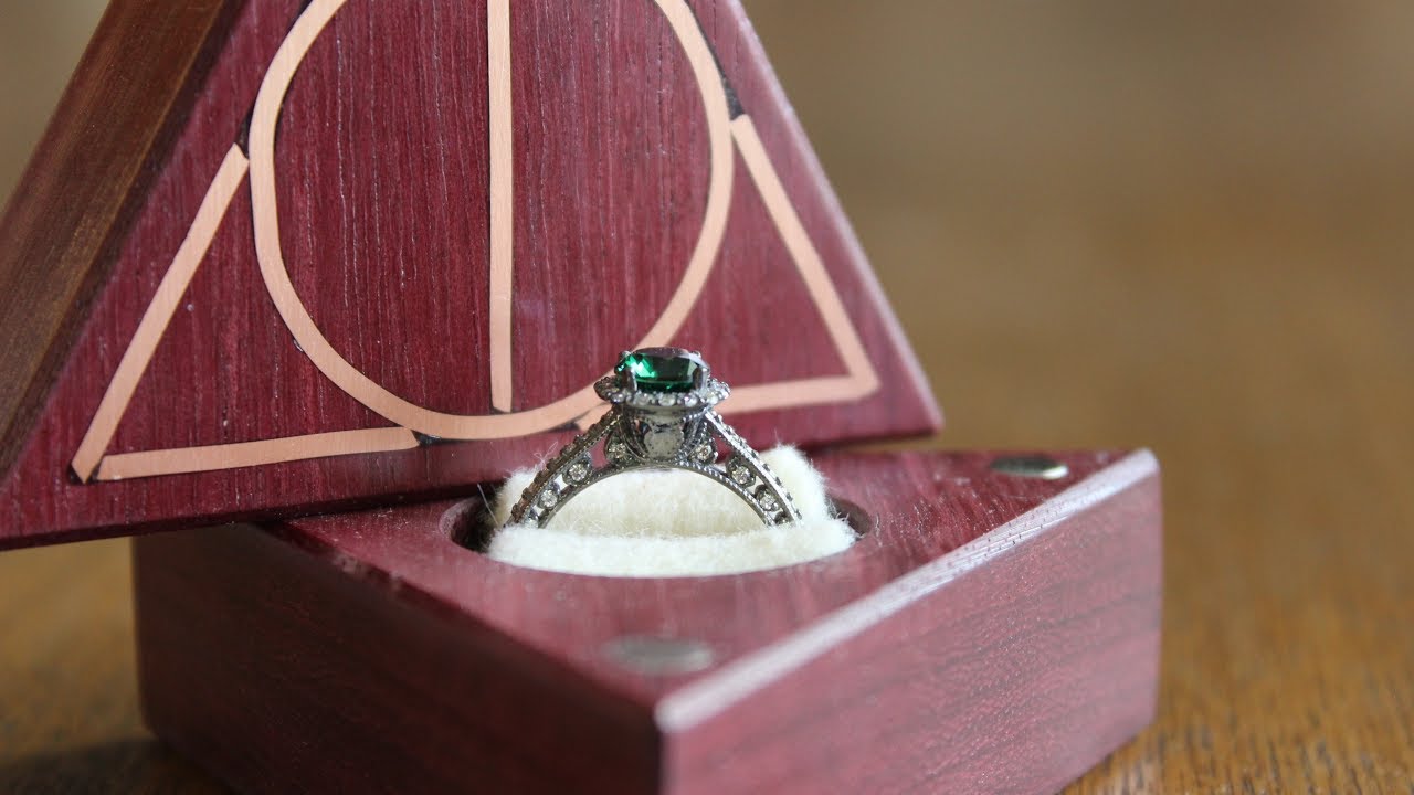 Making a Deathly Hallows Engagement Ring Box