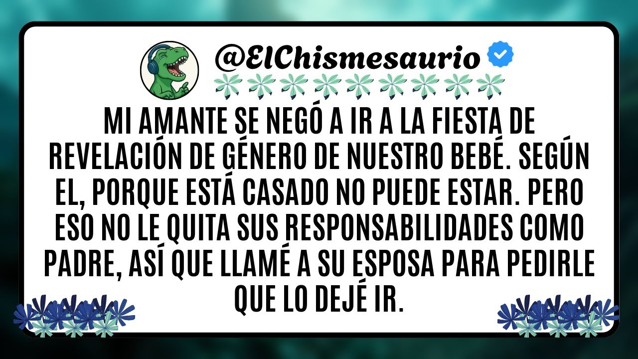 Mi amante se negó a ir a la fiesta de revelación de género de nuestro bebé. Según el, porque