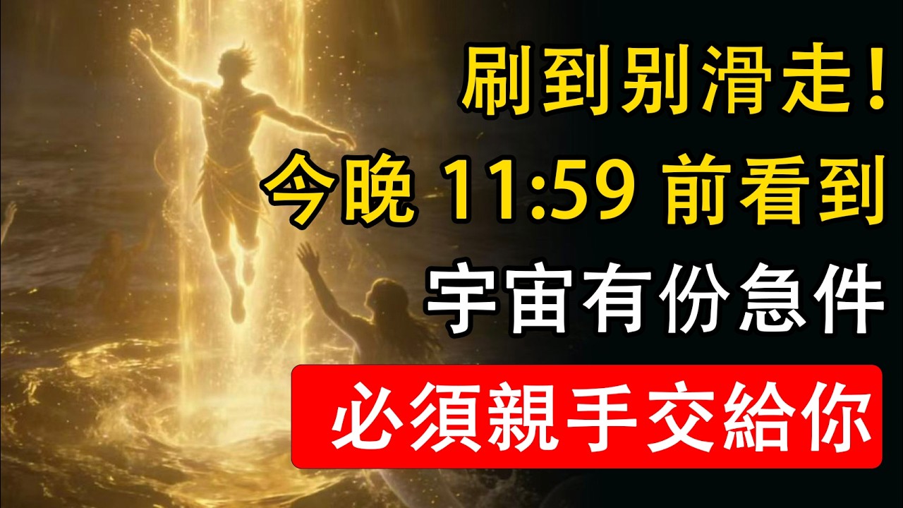 【🔔宇宙之子】最後通牒！刷到不準滑走！若你在今晚11:59前看到，宇宙有份&ldquo;急件&rdquo;必須親手交給你！