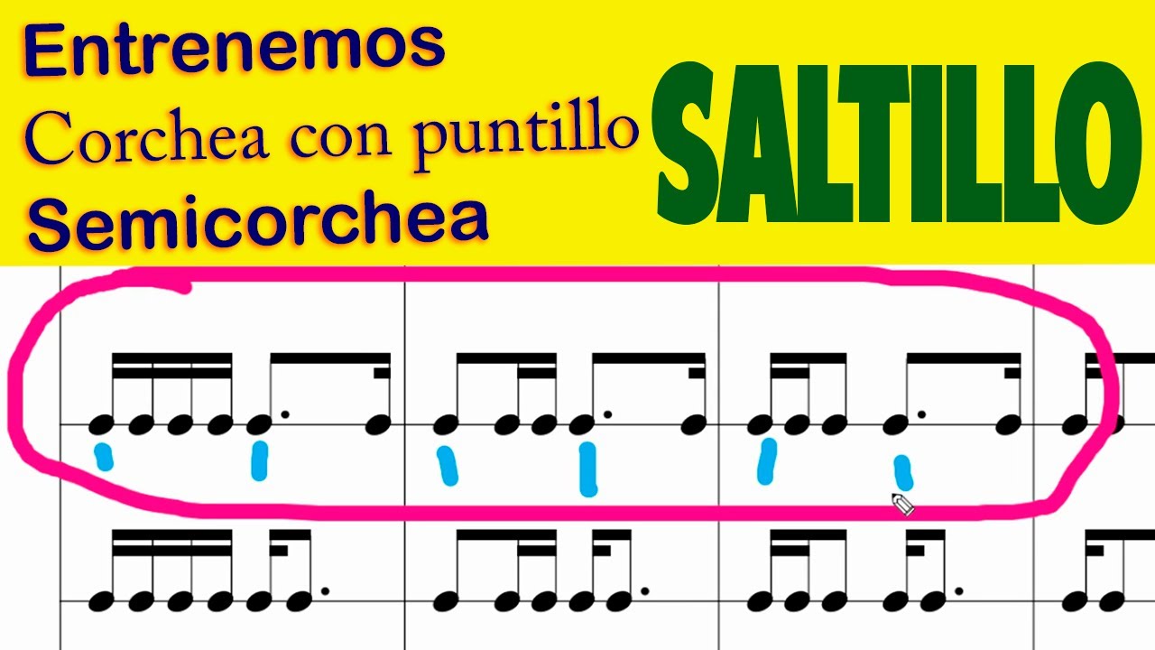 ENTRENAMIENTO CORCHEA CON PUNTILLO Y SEMICORCHEA, EL SALTILLO