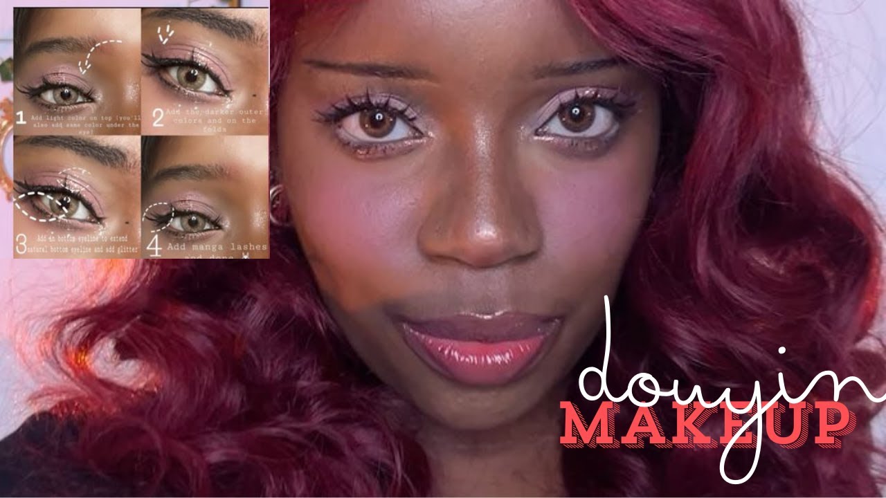 Pink Glitter Douyin Makeup Tutorial