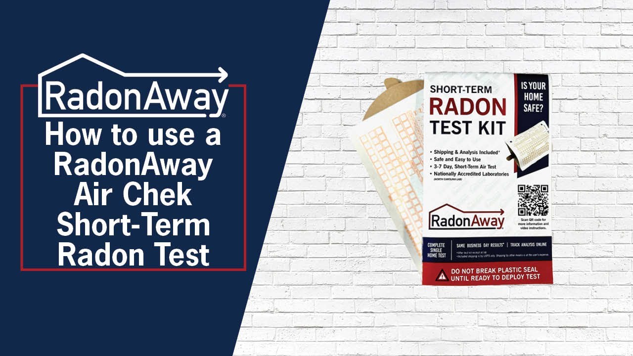 How to use a RadonAway Air Chek Short-Term Radon Test