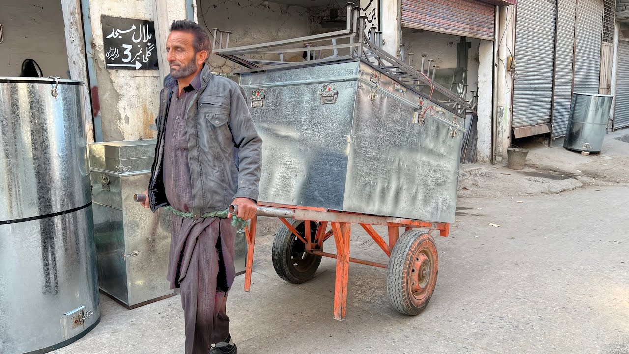 How To Convert Metal Sheet into Sandook  || Amazing Making of Iron sandook