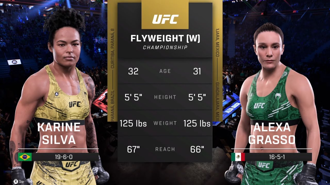 EA Sports UFC 5 Gameplay Karine Silva vs Alexa Grasso
