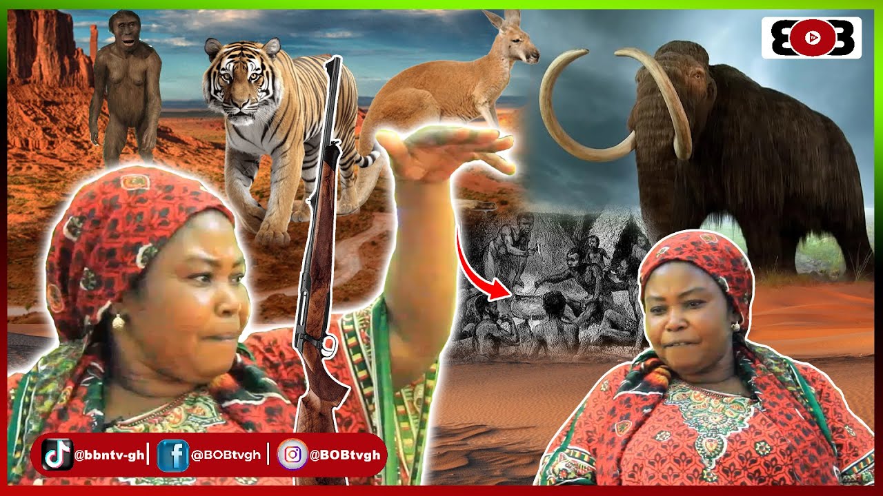Whoa😲After the dancing ghost,Brave huntress narrate how she saw dwarfs eating rice & groundnut soup