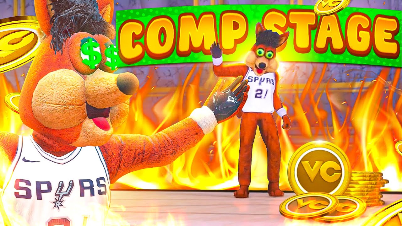 STEALING VC WITH THE  OVERPOWERED COYOTE MASCOT IN THE COMP STAGE ON NBA 2K25!