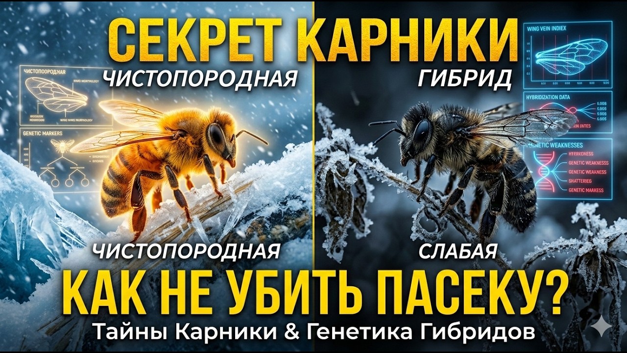 Пчелы-дворняжки убивают пасеку? Вся правда о гибридах и местной Карнике!