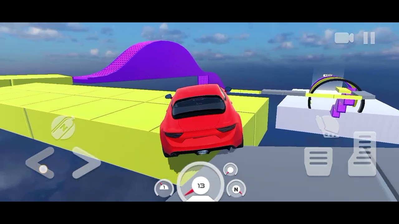 Car mega stunt race parkour stunt race #viral #viralshorts #ytshorts #gaming